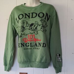Disney 101 Dalmatians London England Sweatshirt Size XS